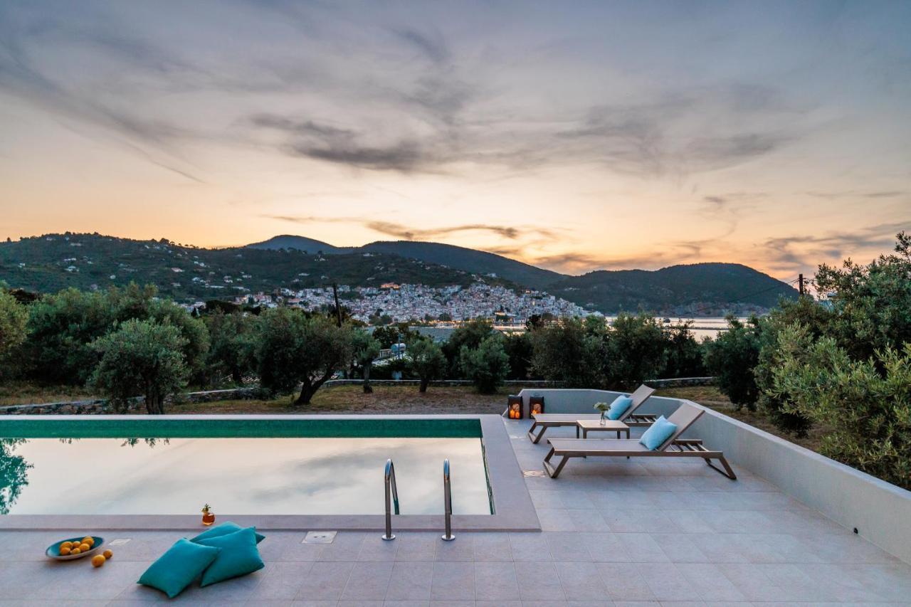 Sunshine Pool Villa Città di Skopelos Esterno foto